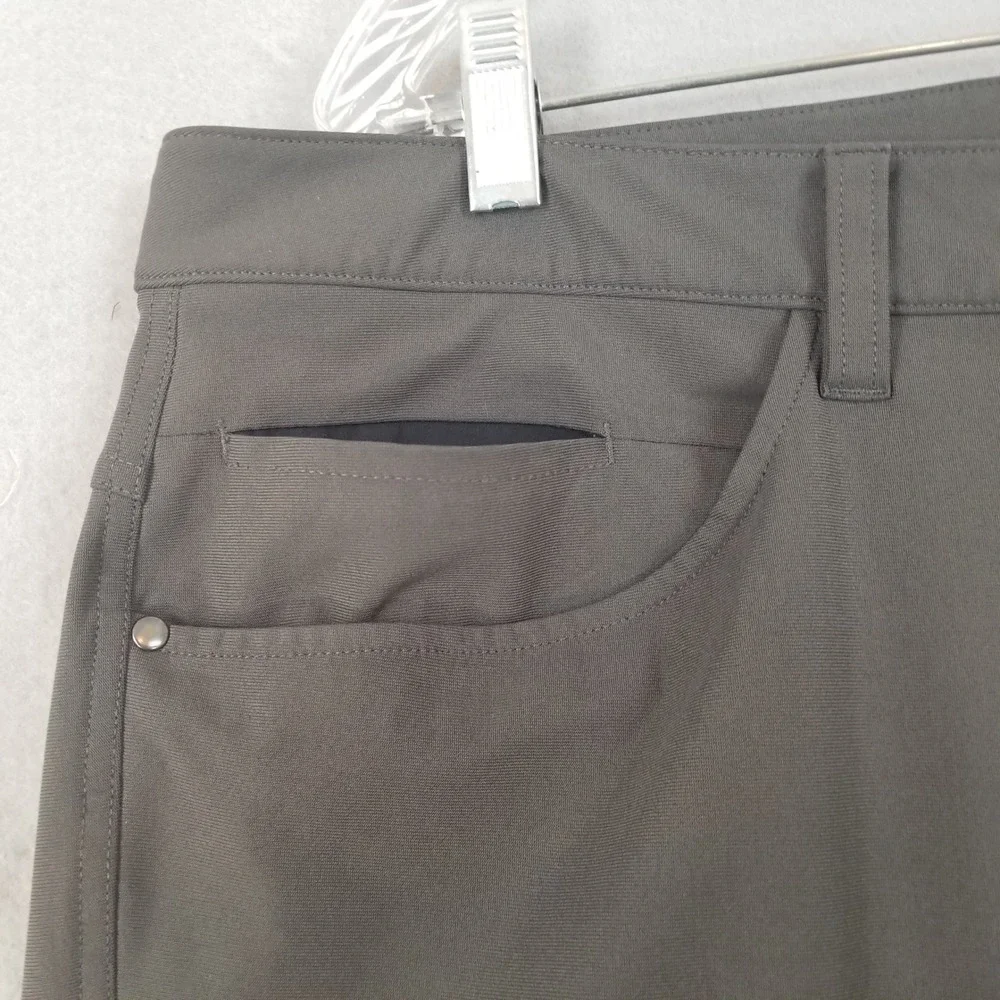 Lululemon Pants Mens 38‎ Grey Commission Slim Fit 5-Pocket Technical Trousers